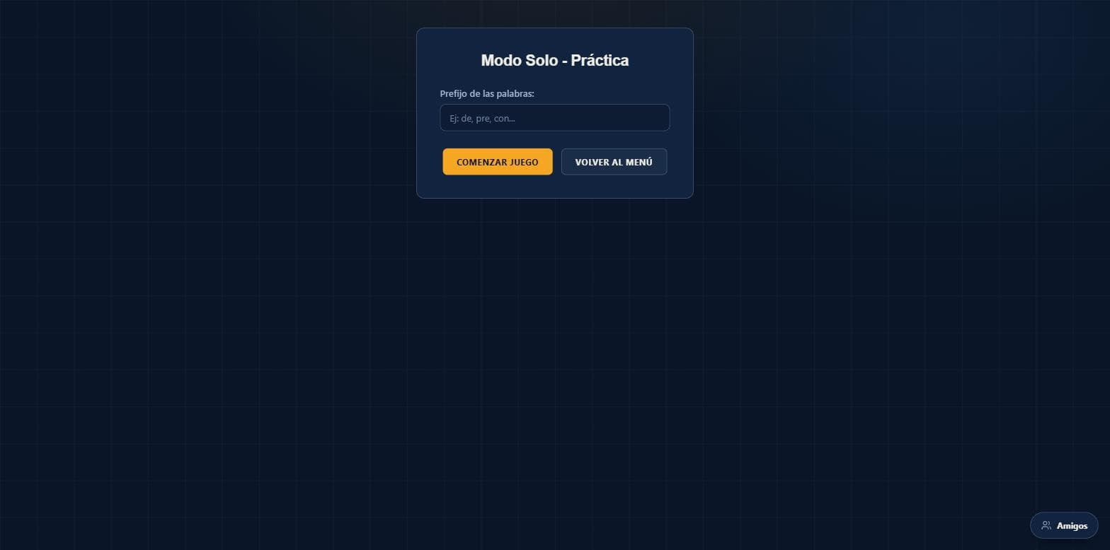 Solo practice mode setup screen